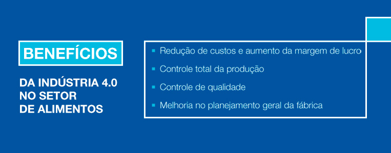 Benefícios da Indústria 4.0 no setor de alimentos