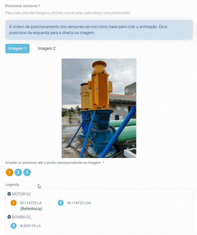 O WEGsync® realiza a análise avançada de vibração e deformação estrutural em uma máquina, por meio de 3 sensores.