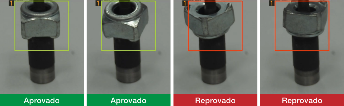 Modelos de inspeções aprovadas e não aprovadas