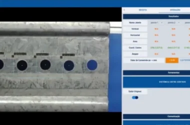 Inspeção inteligente de furos em usinagem