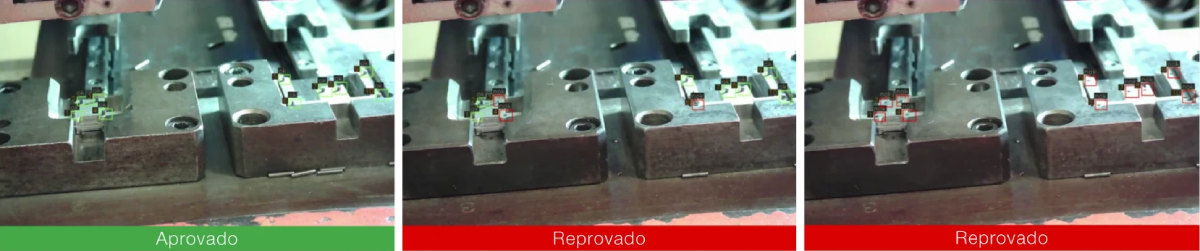 Utilizando o Sistema de Visão Computacional da WEG para verificação inteligente de pinos em processo de rebitagem
