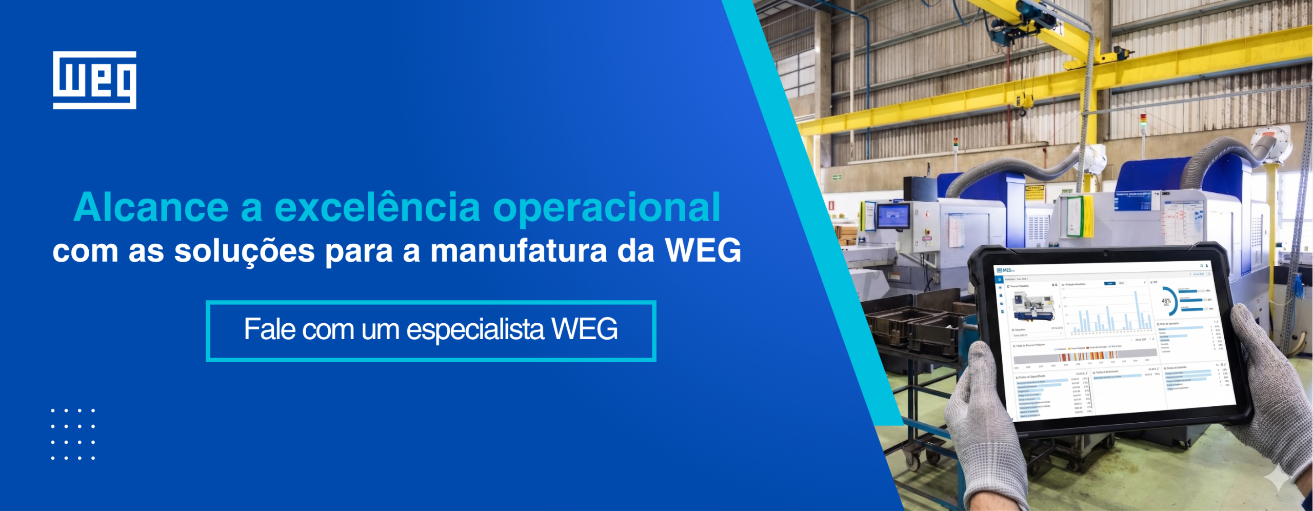 Alcance a excelência operacional com as soluções digitais da WEG