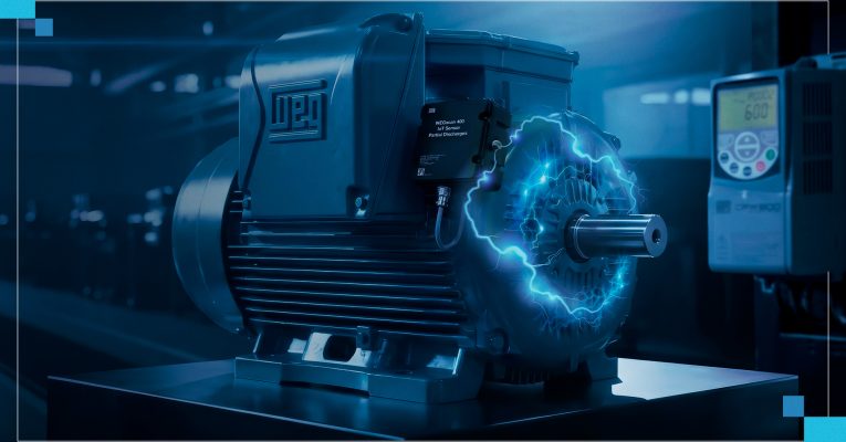 Ilustração das descargas parciais em motores elétricos de baixa tensão acionados por inversores de frequência.
