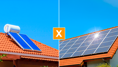 Diferença entre aquecimento solar e energia solar