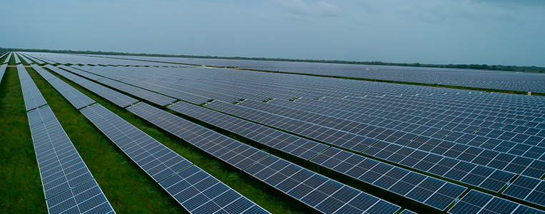 Módulos solares terrestres.