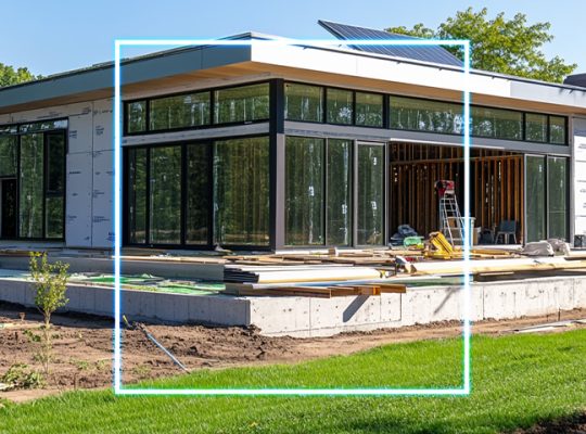 Casa construída em steel frame.