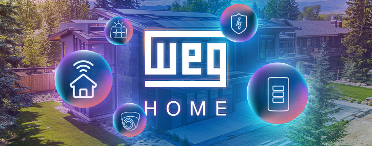 Banner de soluções WEG Home.