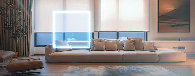 Sala de estar de alto padrão.