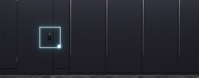 Parede com tomada WEG Home.